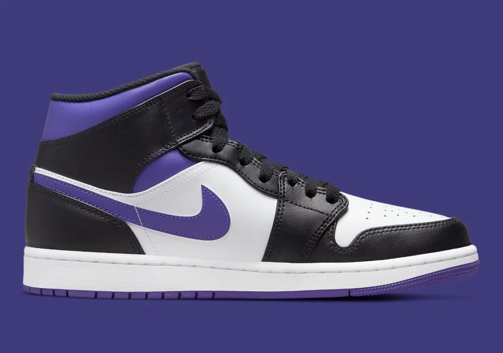 Jordan 1 Mid Court Purple 554724 095 Dead Stock