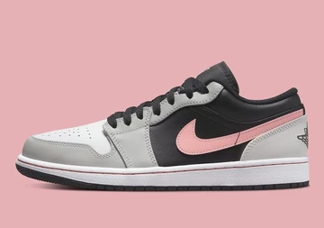 Nike Air Jordan 1 Low Black Grey Pink 553558-062