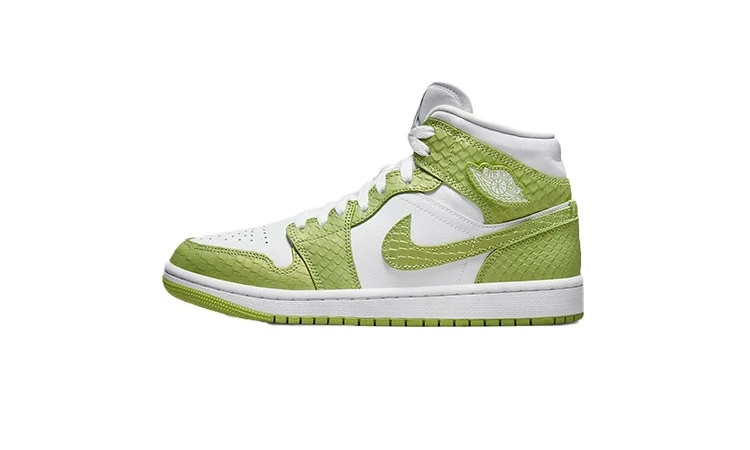 Jordan 1 Mid Green Python