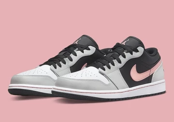 Nike Air Jordan 1 Low Black Grey Pink 553558-062