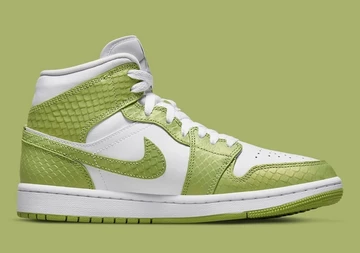 Jordan 1 Mid Green Python