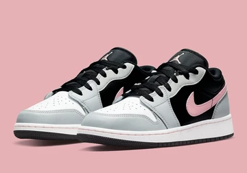 Nike Air Jordan 1 Low Black Grey Pink 553558-062