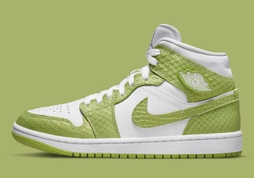 Jordan 1 Mid Green Python