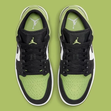 Jordan 1 Low Snakeskin Vivid Green