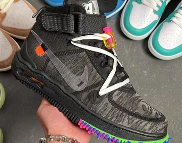 Off-White Air Force 1 Mid Black