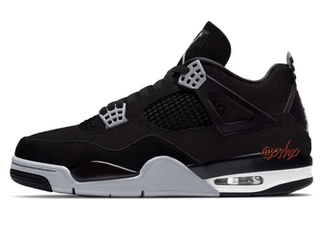 Nike Air Jordan 4 Black Canvas