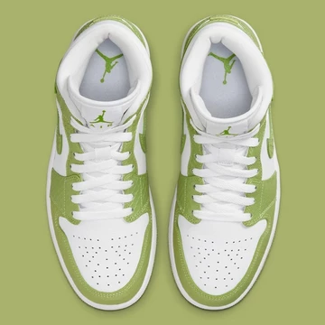 Jordan 1 Mid Green Python