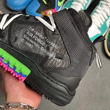 Off-White Air Force 1 Mid Black - second colourway