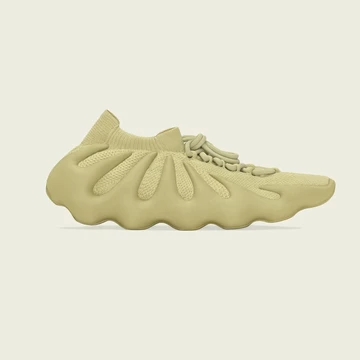 adidas Yeezy 450 Sulfur von der Seite grüner Yeezy