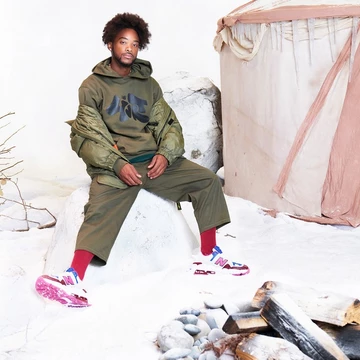 Salehe Bembury New Balance 574 Yurt White Pink