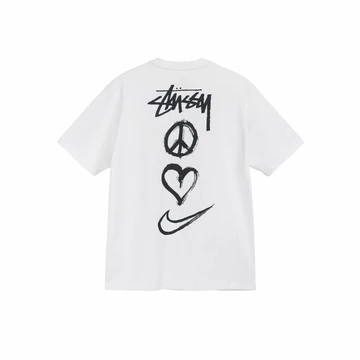 Nike Stussy T Shirt Peace Love Swoosh