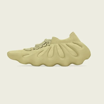 adidas Yeezy 450 Sulfur von der Seite grüner Yeezy