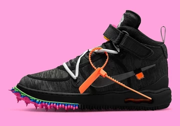 Off White Nike Air Force 1 Mid Black