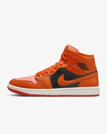 Jordan 1 Mid Rush Orange