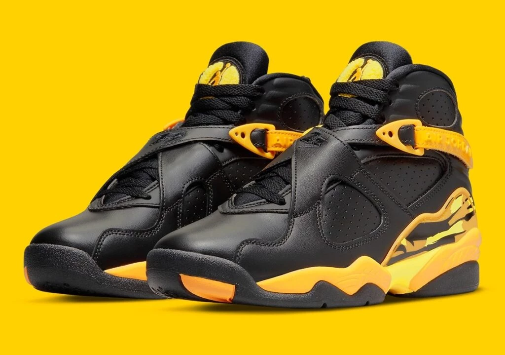 Black and yellow jordan 8 on sale