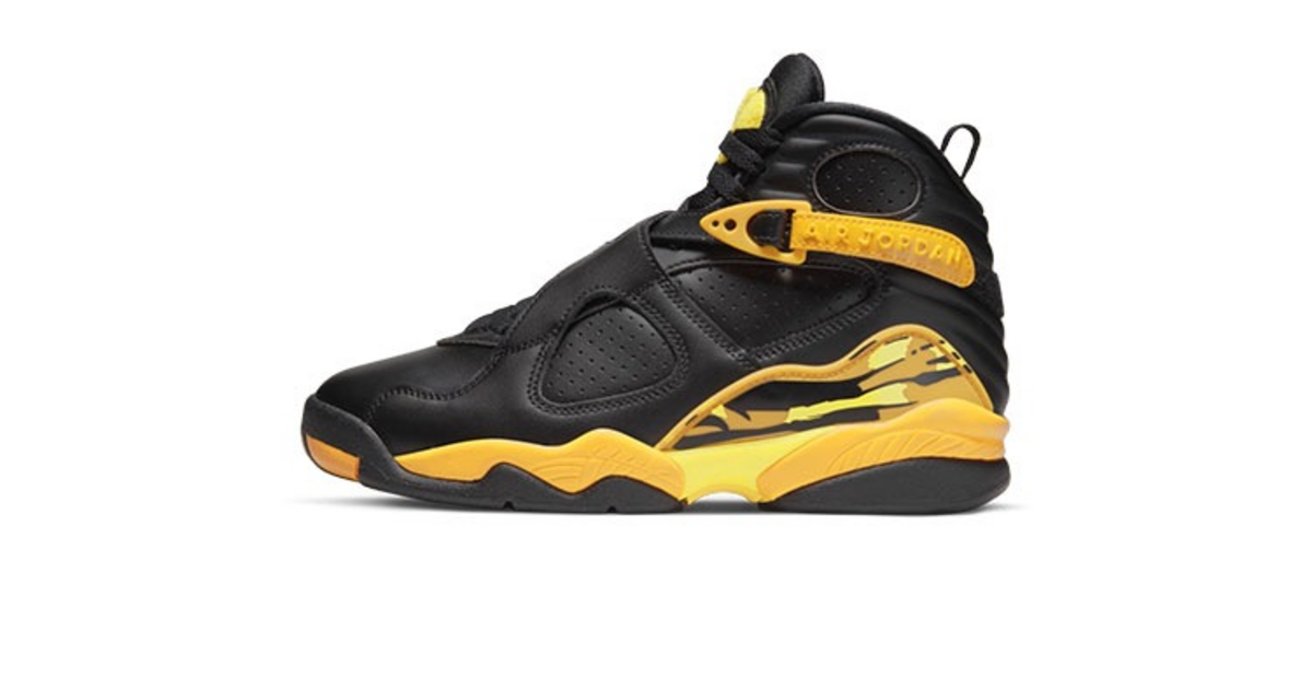 jordan 8 black and yellow