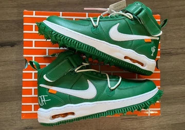 Off White Air Force 1 Mid Pine Green - first look