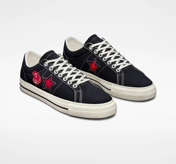 Comme des Garcons Converse One Star Black