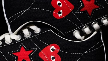 Comme des Garcons Converse One Star Black