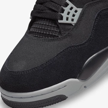 Nike Air Jordan 4 Black Canvas