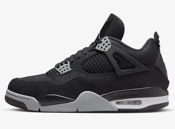 Nike Air Jordan 4 Black Canvas