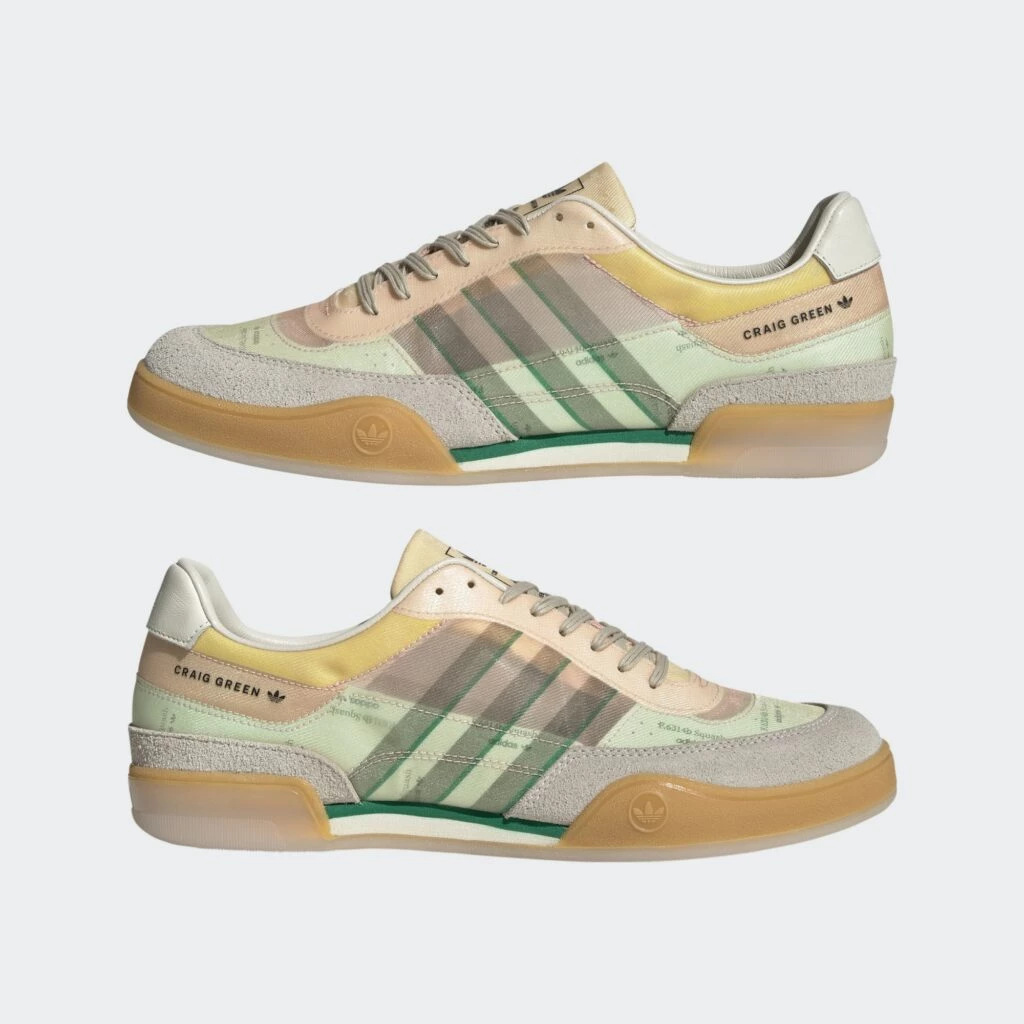 adidas gazelle silver green womens Adidas x Craig Green Men's Squash Polta AKH Hazy Green / Core White / Cargo  Low Top Sneakers