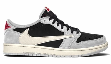 Travis Scott Nike Air Jordan 1 Low Black Phantom