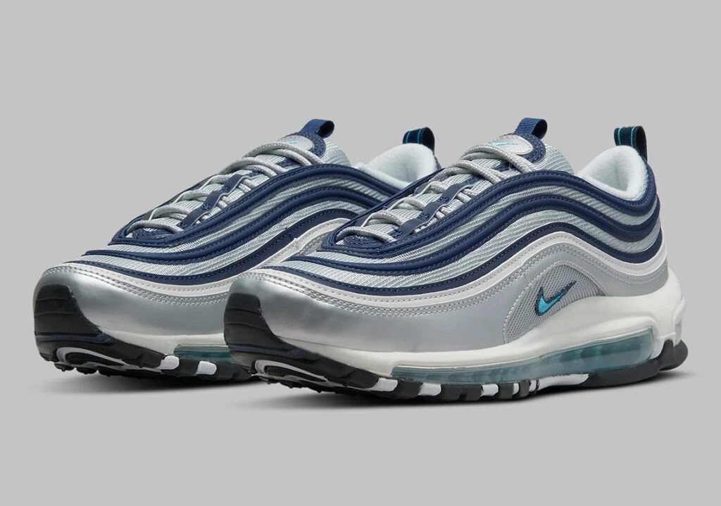 Blue and silver air max 97 on sale