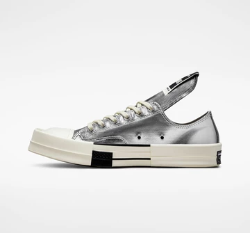 Rick Owens Converse Chuck 70 Low Silver
