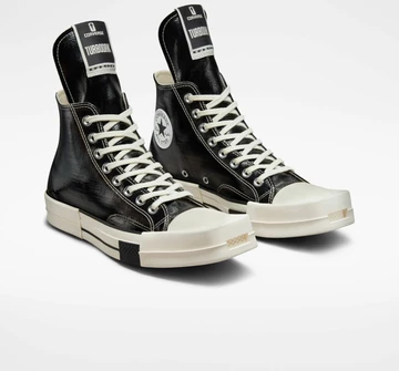 Rick Owens Converse TURBODRK Chuck 70 High Lacquered Black