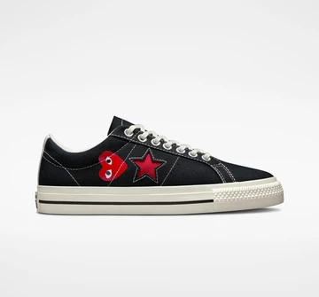 Comme des Garcons Converse One Star Black