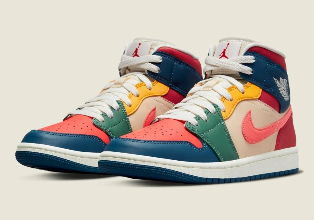 スニーカー Nike Air Jordan 1 Mid SE Multi Color DN3738-400 Level SS/New - Jordan Air Jordan 1 mid se 