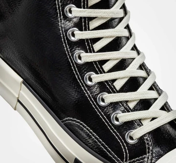Rick Owens Converse TURBODRK Chuck 70 High Lacquered Black