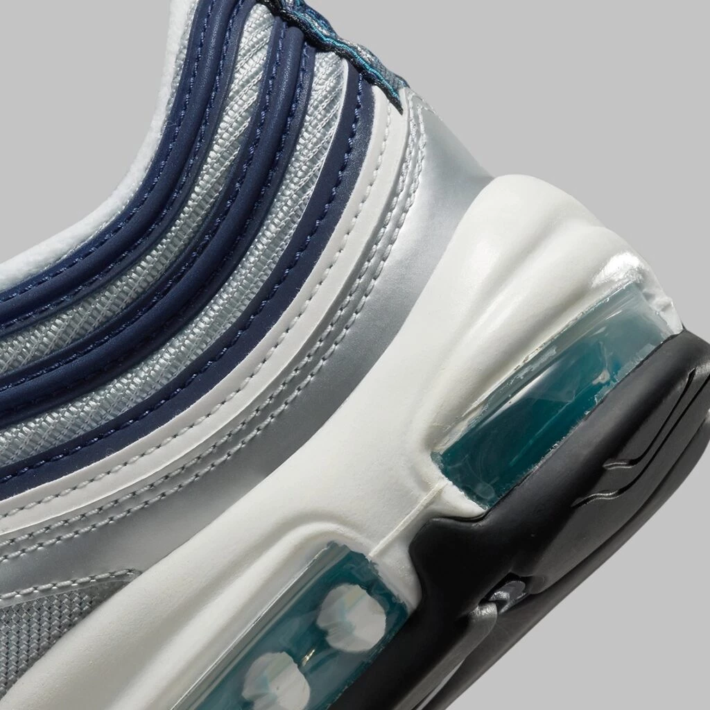 Air max 97 blue silver deals