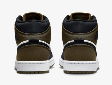 Air Jordan 1 Mid Olive Toe - Ferse