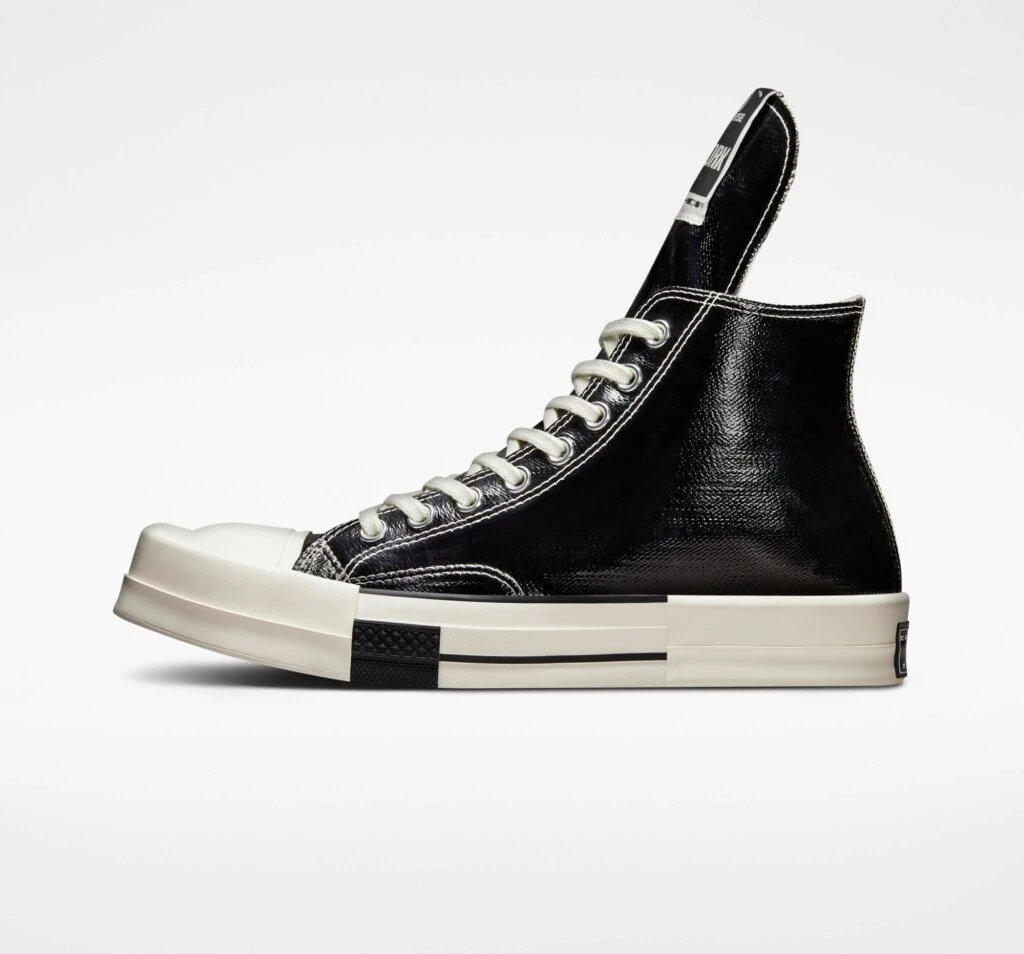 Rick Owens Converse TURBODRK Chuck 70 High Lacquered Black A01291C