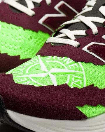 Stone Island New Balance FuelCell RC Elite V2 Burgundy Lime