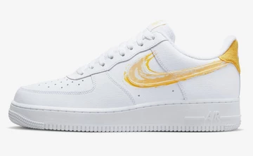 Air Force 1 Brushstroke Swoosh Yellow