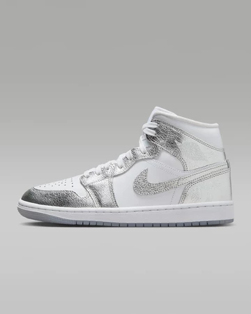 Air Jordan Mid 1 Chrome Außenseite