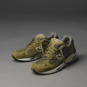 New Balance 991 Green White