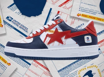 USPS Bape Sta Low Blue Red