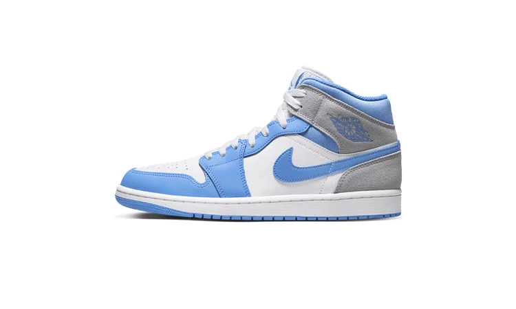 Jordan 1 Mid Grey University Blue