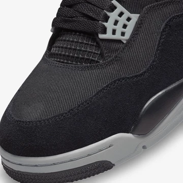 Jordan 4 Black Canvas