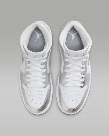 Air Jordan Mid 1 Chrome von oben