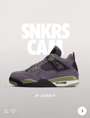 Nike SNKRS Day 2022 Nike SNKRS Cam Jordan 4 Canyon Purple