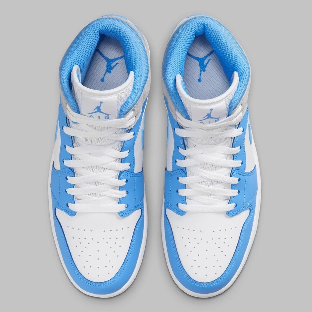 Jordan 1 Mid Gray University Blue DX9276-100 | Dead Stock