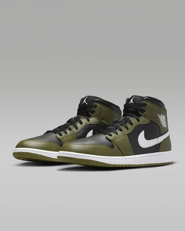 Jordan 1 Mid Medium Olive