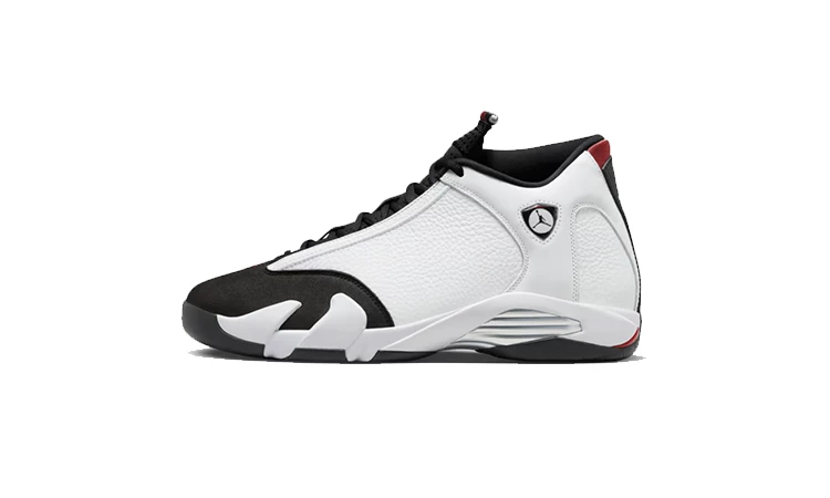 Black and white jordan 14 on sale