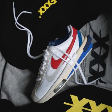 Sacai Nike Cortez 4.0 White University Red