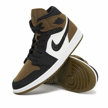 Jordan 1 Mid Light Olive Toe